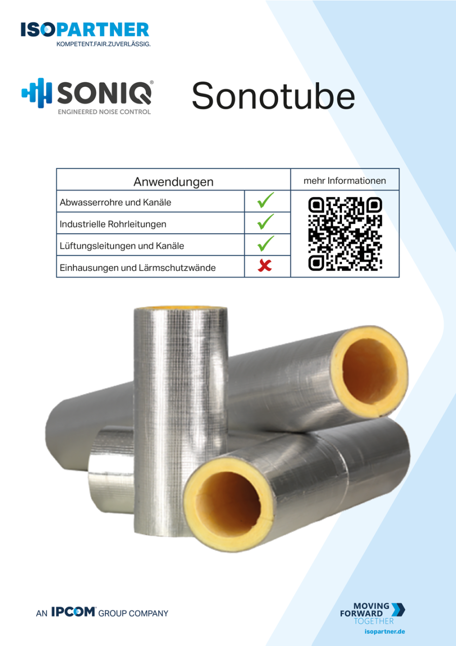 ISOPARTNER - Sonotube, die Schallschutzrohrschale