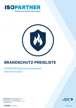 ISOPARTNER Brandschutzpreisliste