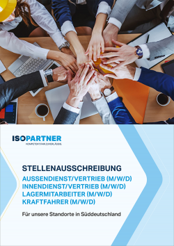 ISOPARTNER Stellenanzeige