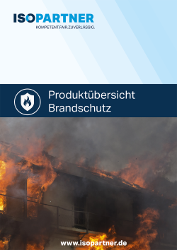 ISOPARTNER Brandschutz Produktübersicht