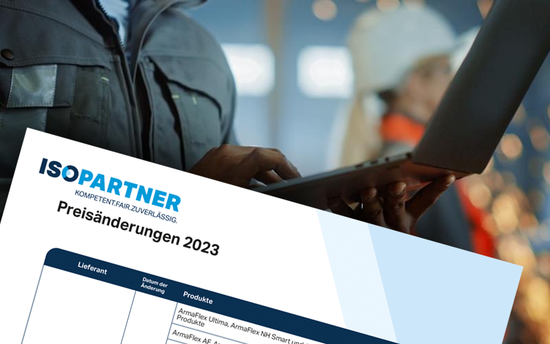 ISOPARTNER - Preisänderungen 2023